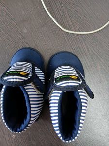imBaby Blue Striped Shoes