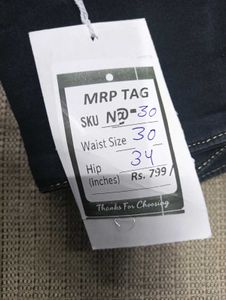 N@30 Size-30  High Waist Dark Jeans