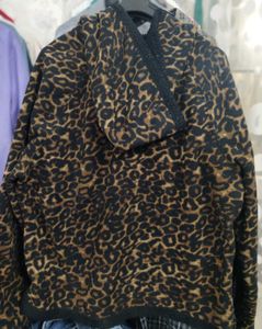 Leopard Print Bomber Jacket