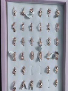 Rose Gold Plated Ring Pack Of 4