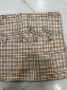 8pc Cotton Cushion Covers Buttons &amp; Tie-ups