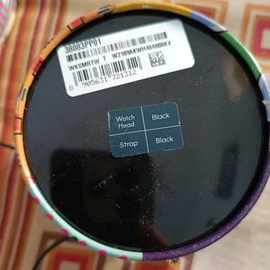 Fastrack Black Smart Watch With Charger And Box
