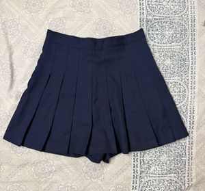 Navy Pleated Tennis Skirt