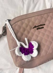 3 pcs of Crochet Butterfly keychain