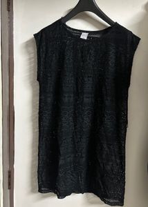 Black Lace Cover-Up Dress