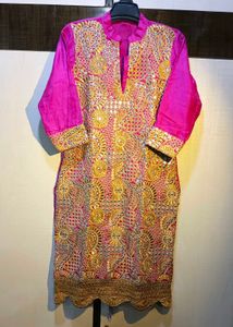 Embroidered Indian Rani Suit