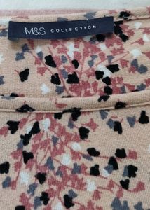 M&amp;S Lace Sleeves Top