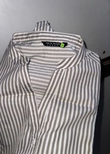 Striped Button-Down Shirt