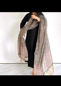 Black Suit with Printed Dupatta