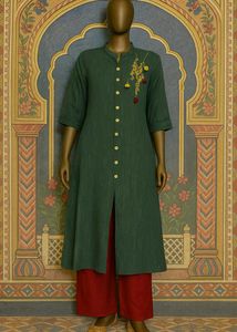 ♥️💫  Elegant Green Pre Love Kurta