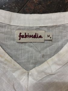 White Fabindia Top