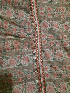 Long kurta with Detachable belt