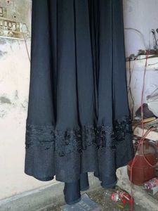 Black Nida Silk Abaya