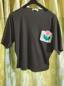 Coffee Brown Cute Top🤎