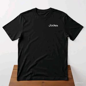 JOCKEY BLACK ROUND NECK T SHIRT