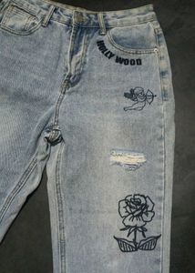 SHEIN Stylish Graphic Jeans