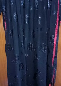 Naira Cut Black kurti❤️