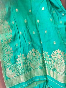 Green Banarasi Dupatta