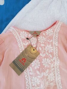 Embroided Kurta With Trouser