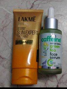 Suncream & Face Serum