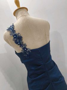 Elegant Navy Blue Gown