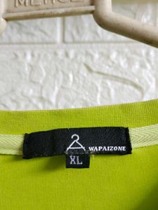 Korean Neon Green Long Sleeve Layered Tshirt