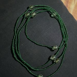 Green Beaded Body Chain