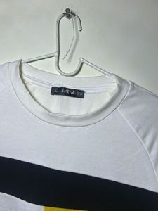 Shein Color Block Cropped Sweatshirt