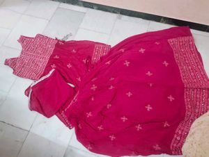 Red Embroidered Dress