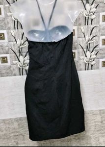 Chic Black Halter Dress