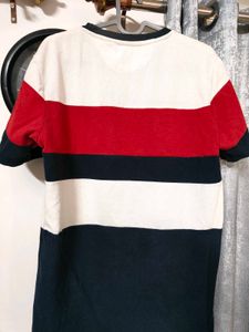 Striped Crew Neck Tee