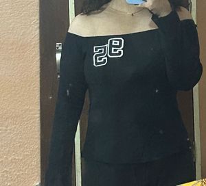 Black &#39;95&#39; Long Sleeve Top