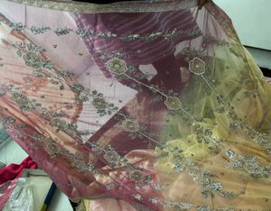 Heavy Party Wear Dress Material Handworked
