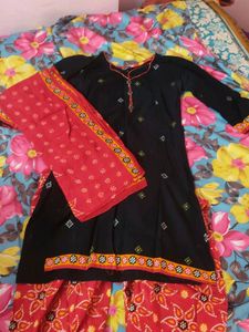 Pure Cotton Patiala Set,Almost New