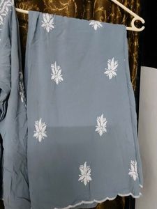 Cutwork Lucknowi Plazopair