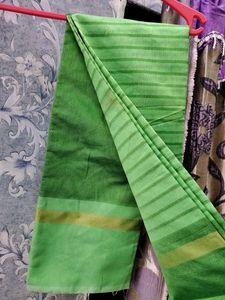 Green Striped Saree