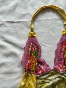 Miss Sixty Floral Patchwork Top