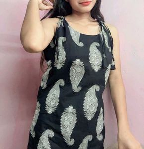 Paisley printed cotton kurti