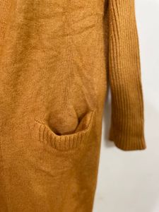 Mustard Open Cardigan