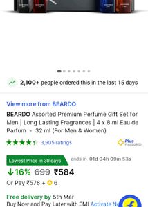 Beardo Assorted Premium Perfume Gift Set 4×8ml