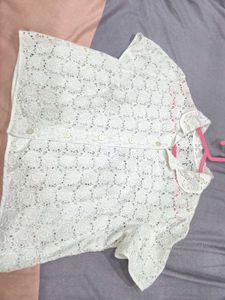 White Crop Shirt