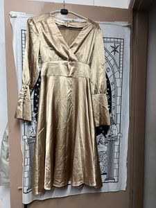 Champagne Colour Cocktail Night Gown Branded