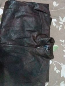 Vintage Style Brown Leather Jacket