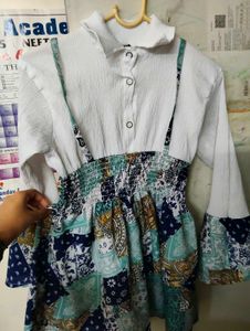 Boho Patchwork Shirt Dress