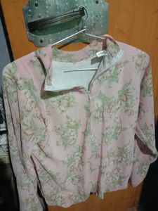 Floral Mock Neck Top