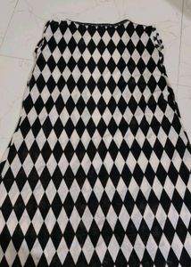 Houndstooth Sleeveless Cardigan
