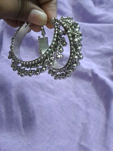 Silver Hoops