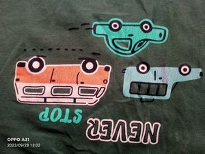 Combo Of Beautiful  Baby Girls T-shirt All Over Size L 12 To 18 Month Condition Good