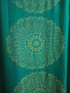 Green Sleeveless A-line Fish Cut Dress, Size -XS