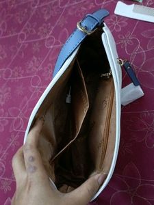 ESBEDA White and Blue Bag